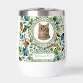 Custom Cat Photo & Name Tumbler (Vorderseite)