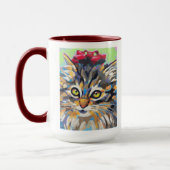 Custom Cat Portrait Painting -Forever Loved Pet Tasse (Links)