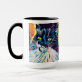 Custom Cat Portrait Painting - Forever Loved Pet Tasse (Links)