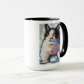 Custom Cat Portrait Painting - Forever Loved Pet Tasse (VorderseiteRechts)