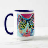 Custom Cat Portrait Painting - Forever Loved Pet Tasse (Links)