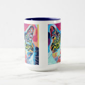 Custom Cat Portrait Painting - Forever Loved Pet Tasse (Zentrum)