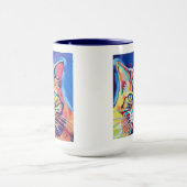 Custom Cat Portrait Painting - Forever Loved Pet Tasse (Zentrum)