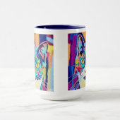 Custom Cat Portrait Painting - Forever Loved Pet Tasse (Zentrum)