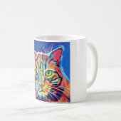 Custom Cat Portrait Painting - Gift for Cat Lovers Kaffeetasse (VorderseiteRechts)