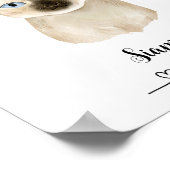 Custom Cat Siamese Pet Wall Art Poster (Ecke)