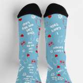 Custom Cat Socks for Cat Lovers! Funny Cat Socks Socken (Oben)