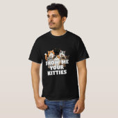 Custom Cat T-Shirt with Kittens Funny  (Vorne ganz)