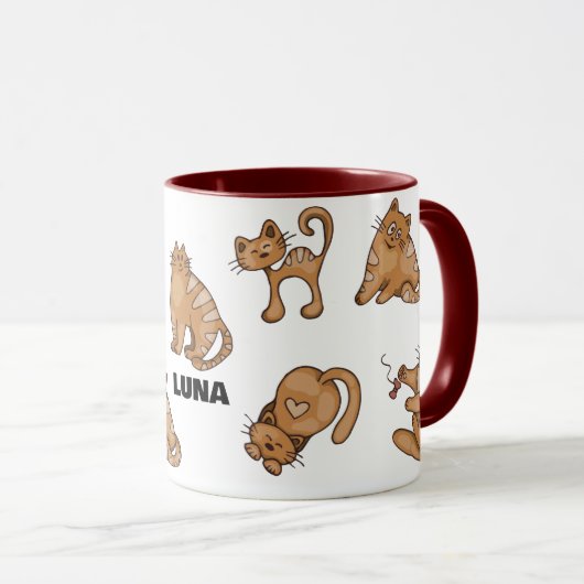 Custom Cat Tasse - Personalisiertes Geschenk für H (VorderseiteRechts)