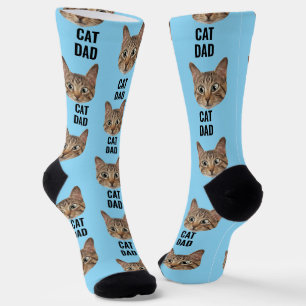 Custom Cat Vater Socks Katzengesicht Socken Katzen