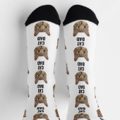 Custom Cat Vater Socks Katzengesicht Socken Katzen (Oben)