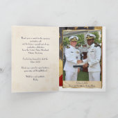 Custom Cathy - Patriotische Vintage Flagge Dankeskarte (Innenseite)