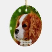 Custom Cavalier King Charles Spaniel Dog Foto Keramik Ornament (Rechts)