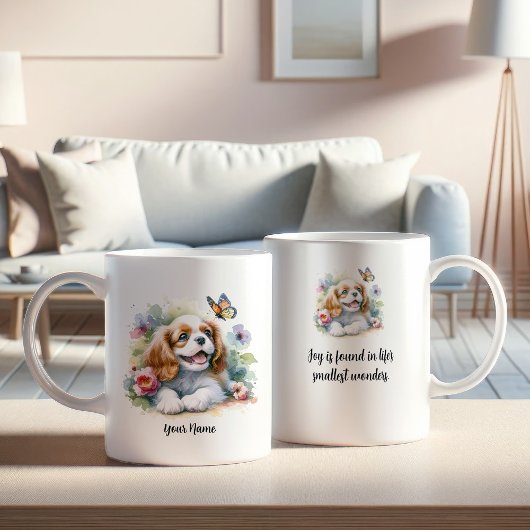 Custom Cavalier King Charles Spaniel Tasse und Zit