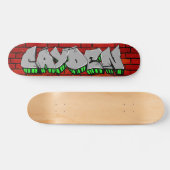 CUSTOM CAYDEN GRAFFITI SKATEBOARD (Horizontal)