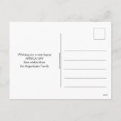 Custom CELEBRAING AFRICA Flags Feiertagspostkarte (Rückseite)