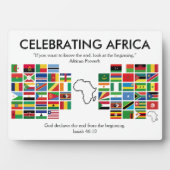 Custom CELEBRAING AFRICA Flags Fotoplatte (Vorderseite)