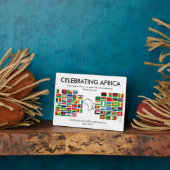 Custom CELEBRAING AFRICA Flags Fotoplatte (Seite)