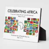 Custom CELEBRAING AFRICA Flags Fotoplatte (Seite)