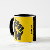Custom Celebrating Black History Month Centennial  Tasse (Vorderseite Links)