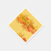 Custom Celebration Rustikale Herbstleaves Napkins Serviette (Ecke)
