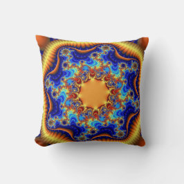 Custom Celestial Fractalscope Throw Kissen