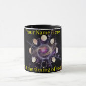 Custom Celestial Moon Phases Spiritual Coffee Mug Tasse (Zentrum)