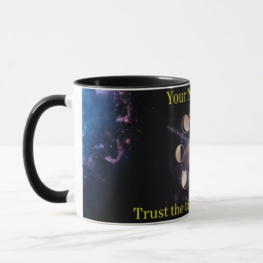 Custom Celestial Moon Phases Spiritual Coffee Mug Tasse (Links)
