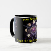 Custom Celestial Moon Phases Spiritual Coffee Mug Tasse (Vorderseite Links)
