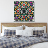 Custom Celtic Knot Abstrakt Wrapped Canvas Leinwanddruck (Insitu (Schlafzimmer))