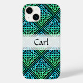 Custom Celtic Knot - Blue Green Black Case-Mate iPhone Hülle (Rückseite)