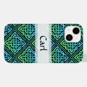 Custom Celtic Knot - Blue Green Black Case-Mate iPhone Hülle (Rückseite (Horizontal))