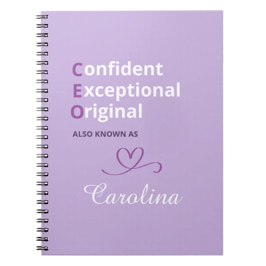Custom CEO Notebook - Novelty Gifts for Boss Lady Notizblock (Vorderseite)