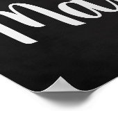 Custom Chalk hört: "Whill du mich heiraten?" Poster (Ecke)