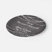 Custom Chalkboard Wedding Paper Teller (Schrägansicht)