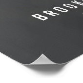 Custom Chalkboard Wedding Reception Zeichen 22x28 Poster (Ecke)