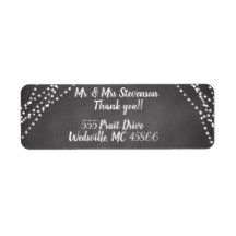 Custom Chalkboard Wedding Vielen Dank, dass Sie La