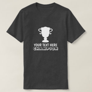 Custom Champion to Shirt für die Gewinner des ers