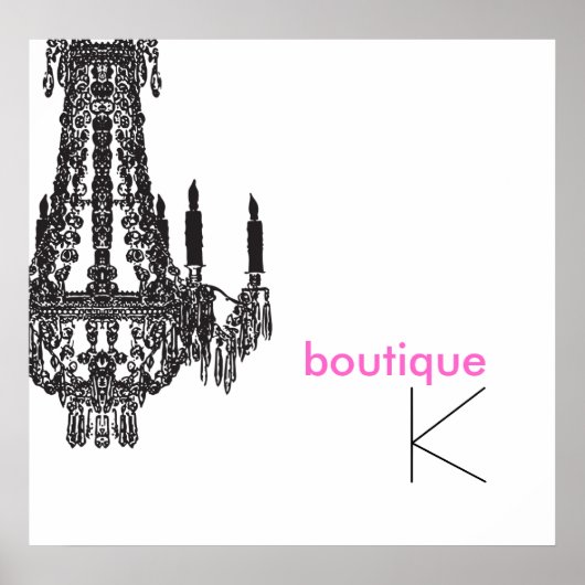 Custom Chandelier Poster (Vorne)