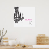 Custom Chandelier Poster (Küche)