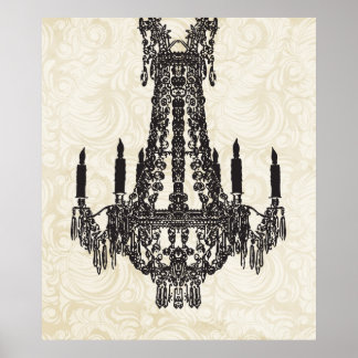 Custom Chandelier Poster