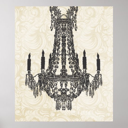 Custom Chandelier Poster (Vorne)