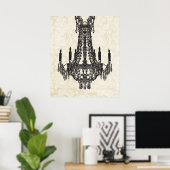 Custom Chandelier Poster (Heimbüro)
