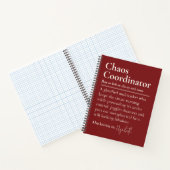 Custom Chaos Coordinator Notebook Gift for Boss Notizblock (Innenseite)