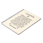 Custom Chapter 40 Birthday notebook Elegant 40th Notizblock (Linke Seite)