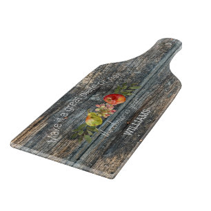Custom Charcuterie Wood Typografy Family Name Schneidebrett