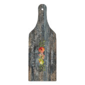 Custom Charcuterie Wood Typografy Family Name Schneidebrett (Vorderseite)