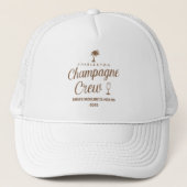 Custom Charleston Champagne Crew Bachelorette Truckerkappe (Vorderseite)