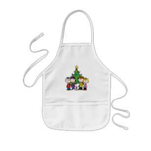 Custom Charlie Brown und Freunde Winter Geburtstag Kinderschürze