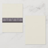 custom: Charming Damask Placecards (plum) Platzkarte (Vorne/Hinten)